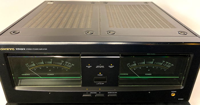 Onkyo M-588F Stereo Power Amplifier - Huge Meters WOW -...