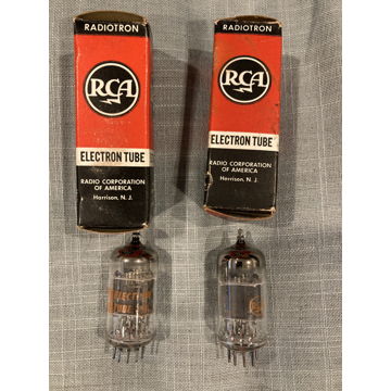 RCA 12AX7A Grey Plate 1960's Matched Pair