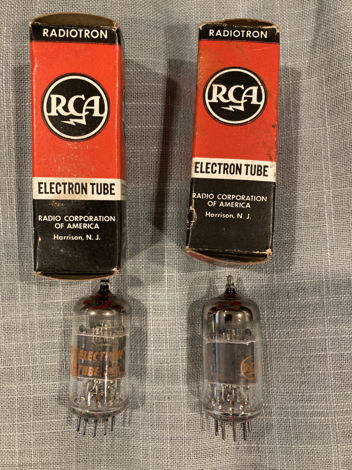 RCA 12AX7A Grey Plate 1960's Matched Pair