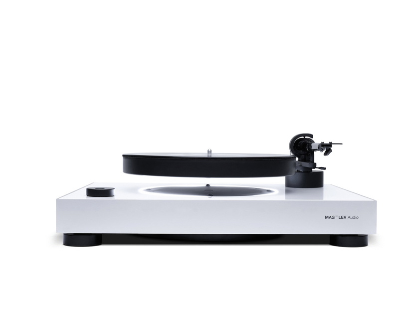 OPEN BOX SALE! MAG-LEV Audio’s LEVITATING TURNTABLE!  ML1 BLACK  or White Available. Features Ortofon OM 10 Cart &  Pro-Ject 9 arm.