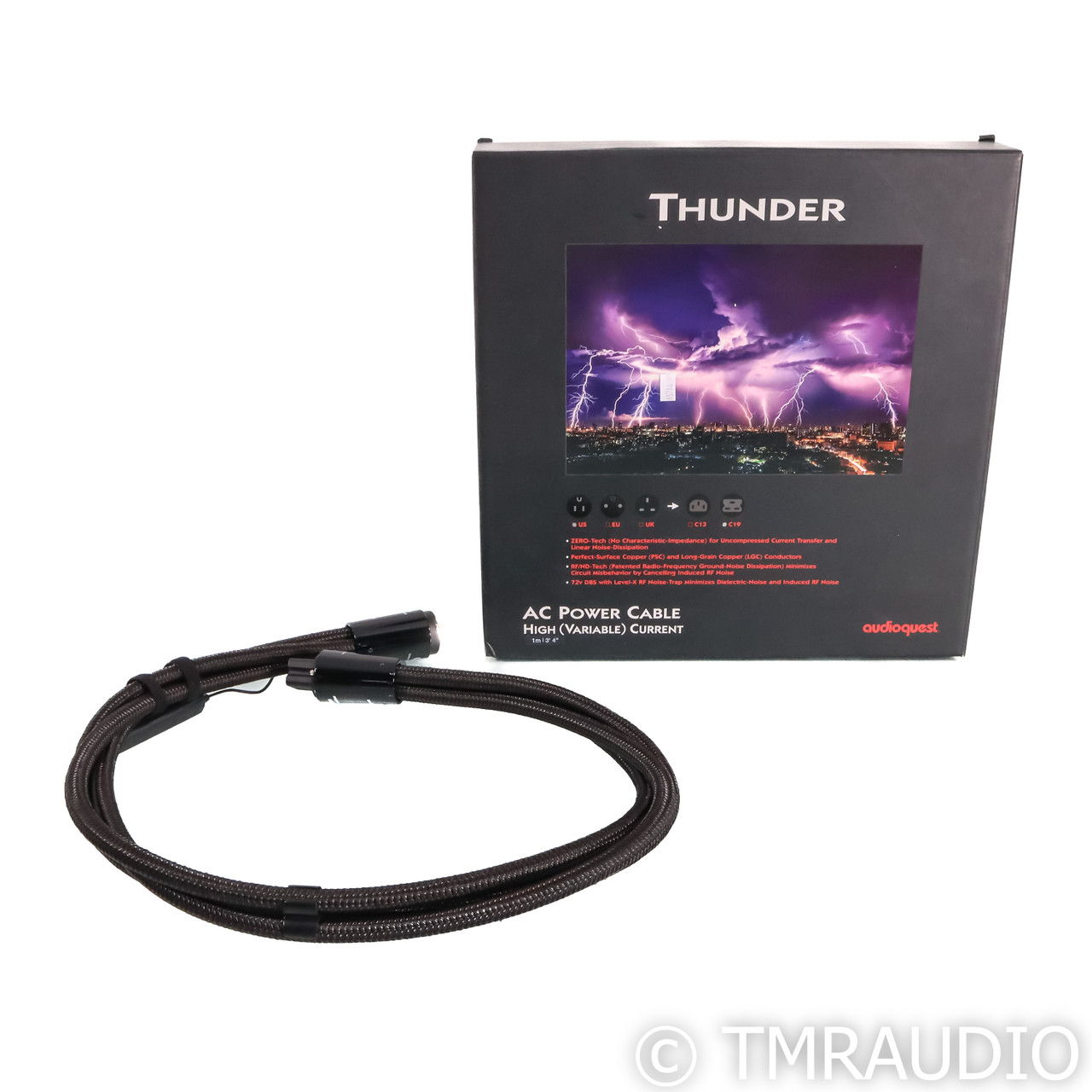 AudioQuest Thunder High-Current Power Cable; 1m AC Cord... 6