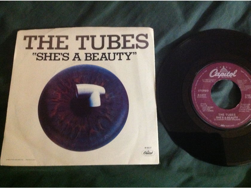 The Tubes - She's A Beauty/When You're Ready To Come Capitol Records 45 Single With Picture  Sleeve Vinyl NM