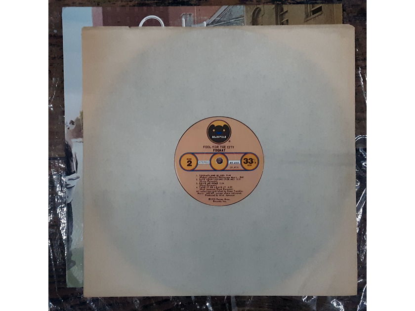 Foghat - Fool For The City 1975 EX Vinyl Original Pressing Bearsville BR 6959