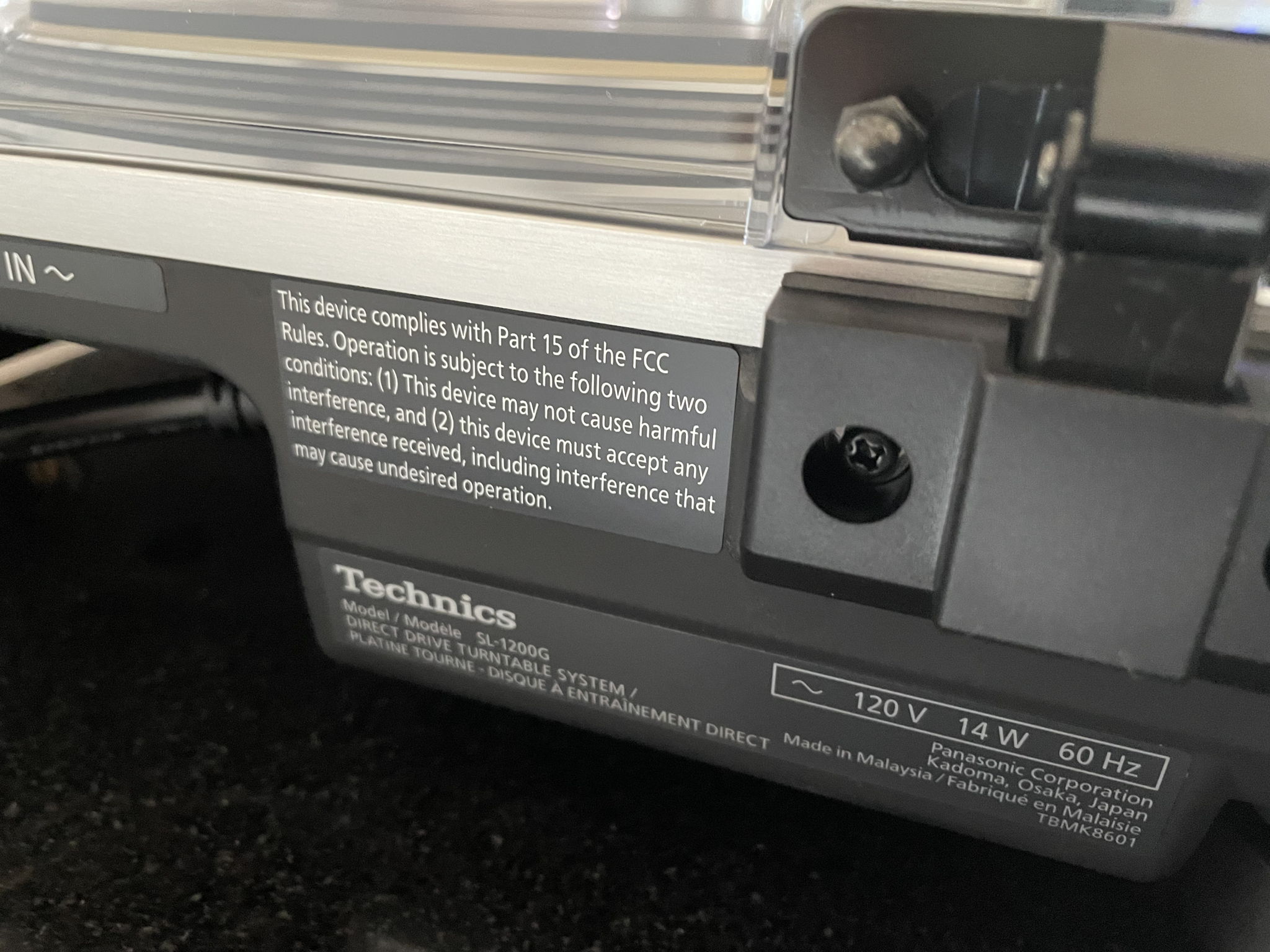 Technics SL1200G-S 7