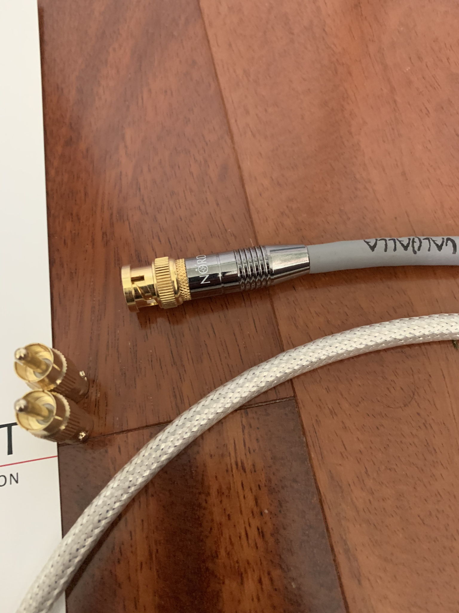 Nordost Valhalla 1 75 ohm Digital Cable, BNC/RCA, new &...