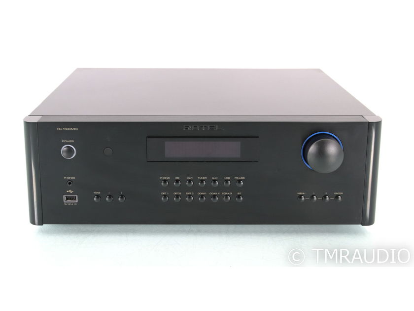 Rotel RC-1590MkII Stereo Preamplifier; RC1590; Remote; Black; MM Phono (Used) (47923)
