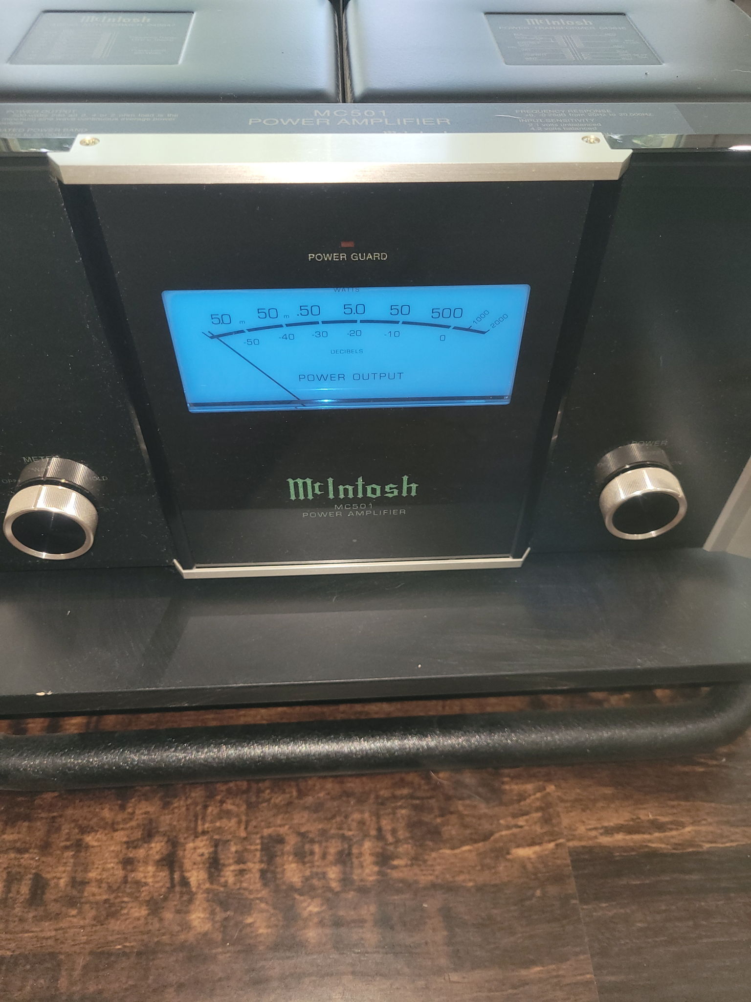 McIntosh MC501 500 Watt Monoblock Power Amplifiers 4