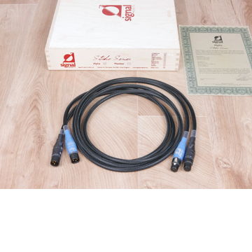 Signal Projects Alpha audio interconnects XLR 2,0 metre