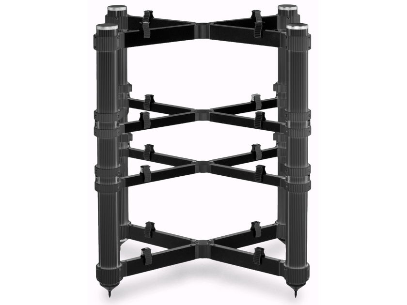 Solid Tech Rack of Silence Reference 4 Audio Rack (Black/Black): Open Box; Full Warranty; 28% Off; Free Shipping