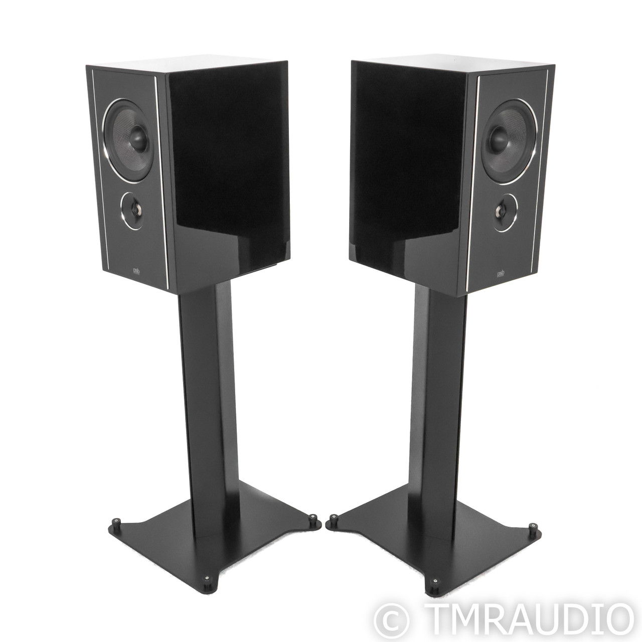 PSB Synchrony B600 Bookshelf Speakers; Black Pair w/ St... 4