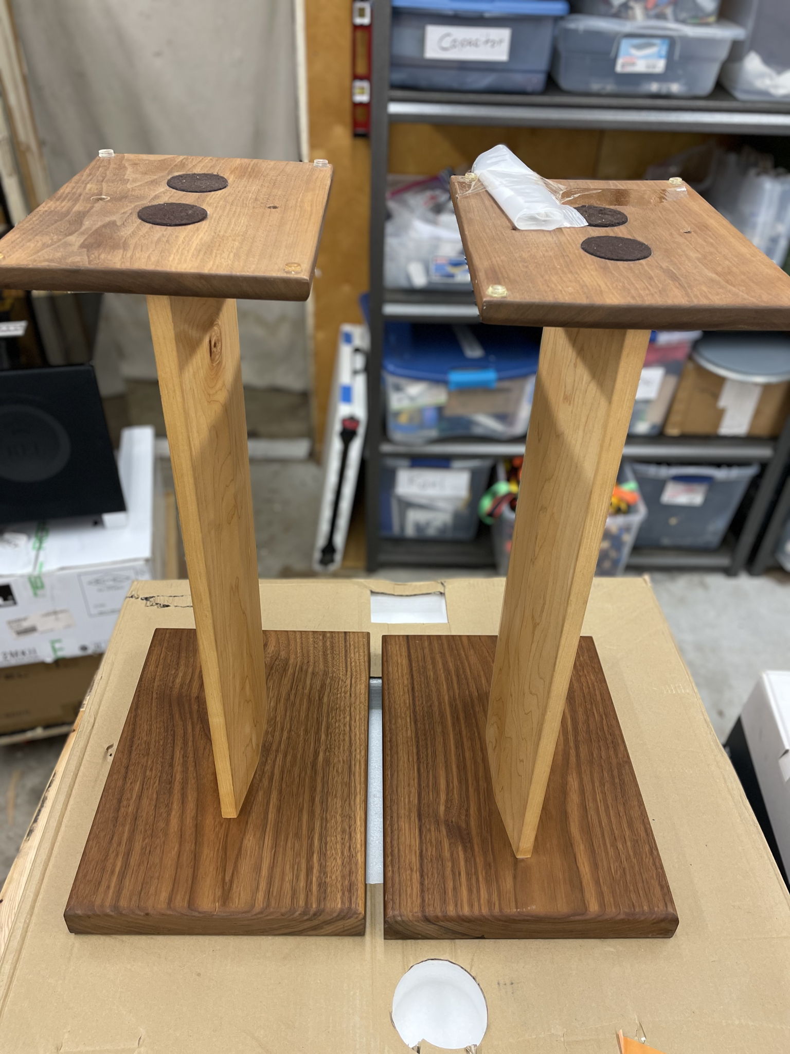 dc10audio Walnut Bookshelf Speaker Stands EXCELLENT 4