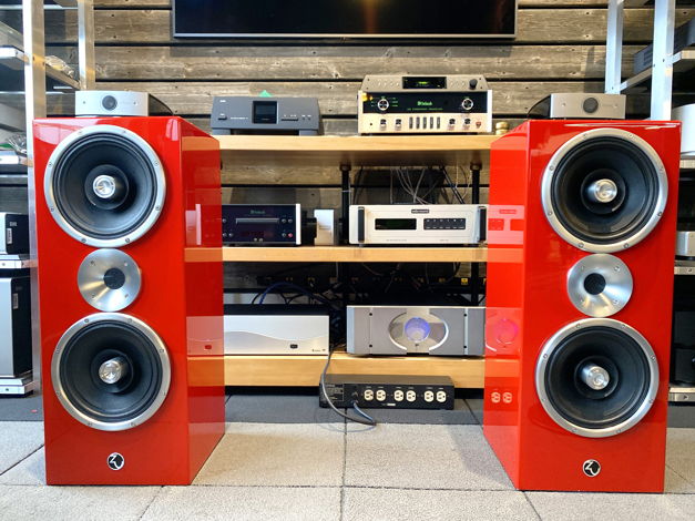 Zu Audio Defhead Speakers In Custom RED Finish - RARE!!