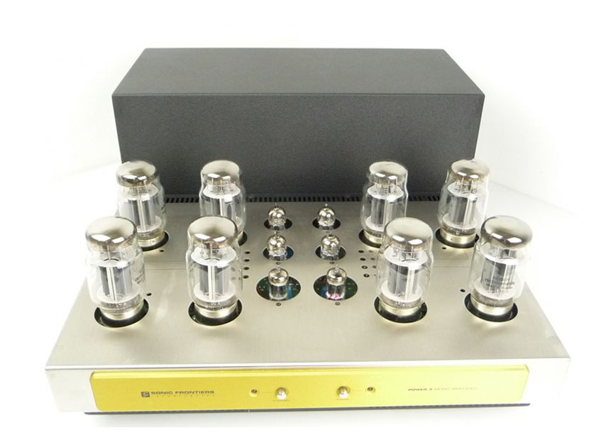 SONIC FRONTIERS POWER-3 Mono Power Amplifiers (Gold): w/Full SE+ Mods & NOS Tubes; 1 Yr. Warranty; 62% Off