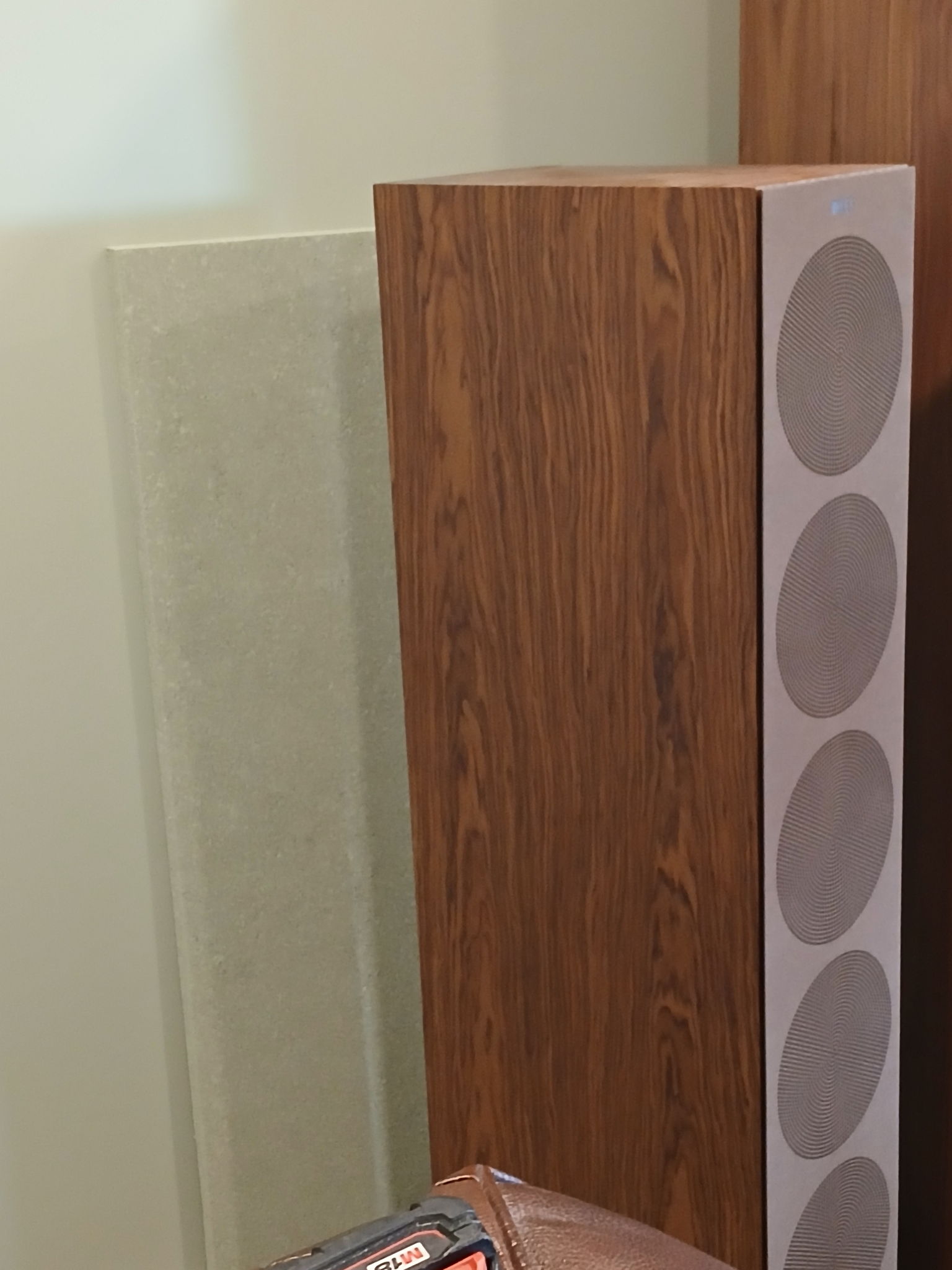 Color-matched panel is hard to see.  Wife loves them!