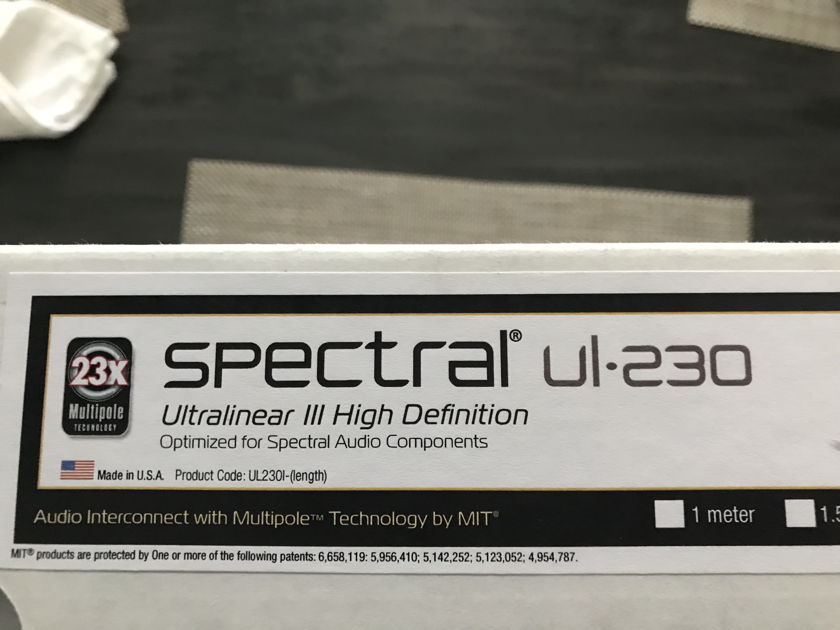 MIT  Spectral Ultralinear UL-230 Ultralinear III 5M Pair RCA Cables