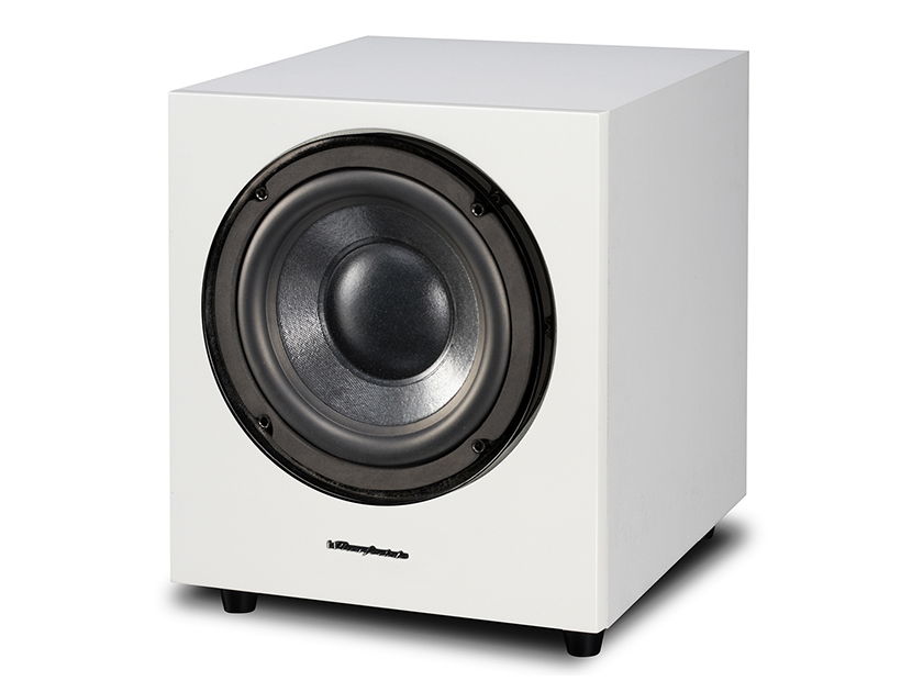 Wharfedale WH-D8 Subwoofer (White or Black): New-In-Box; Full Wrnty; 60% Off