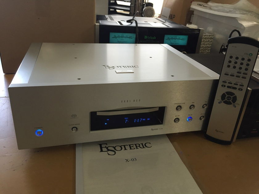 ESOTERIC X-03SE CD/SACD Player in Original Box,Remote - Fully Serviced
