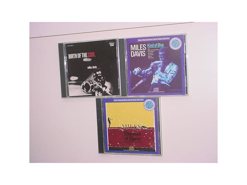 Miles Davis lot of 3 cd's jazz