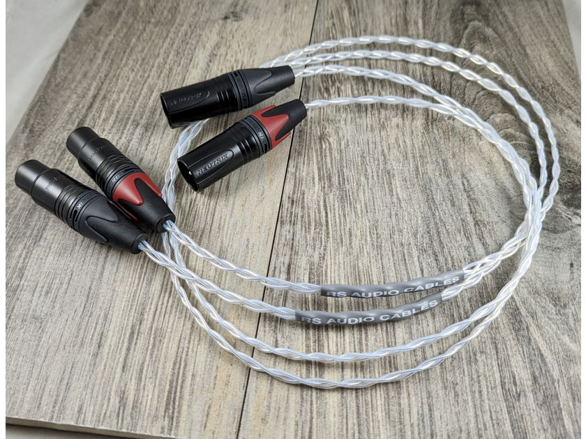 New 0.5 Meter RS Audio Cables Solid Silver Interconnects $199/Pair