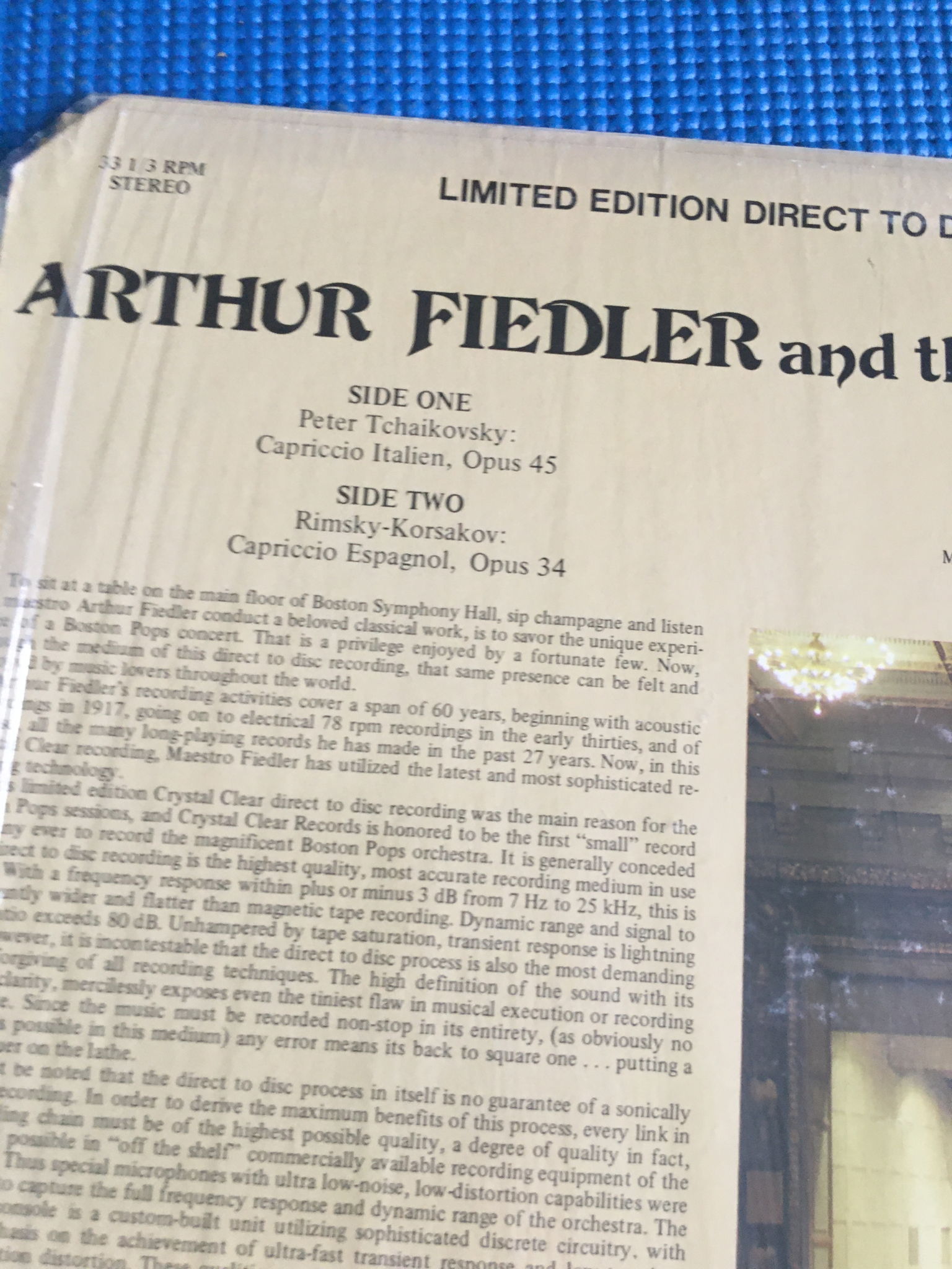 Arthur Fiedler and Boston pops direct to disc White vin... 3