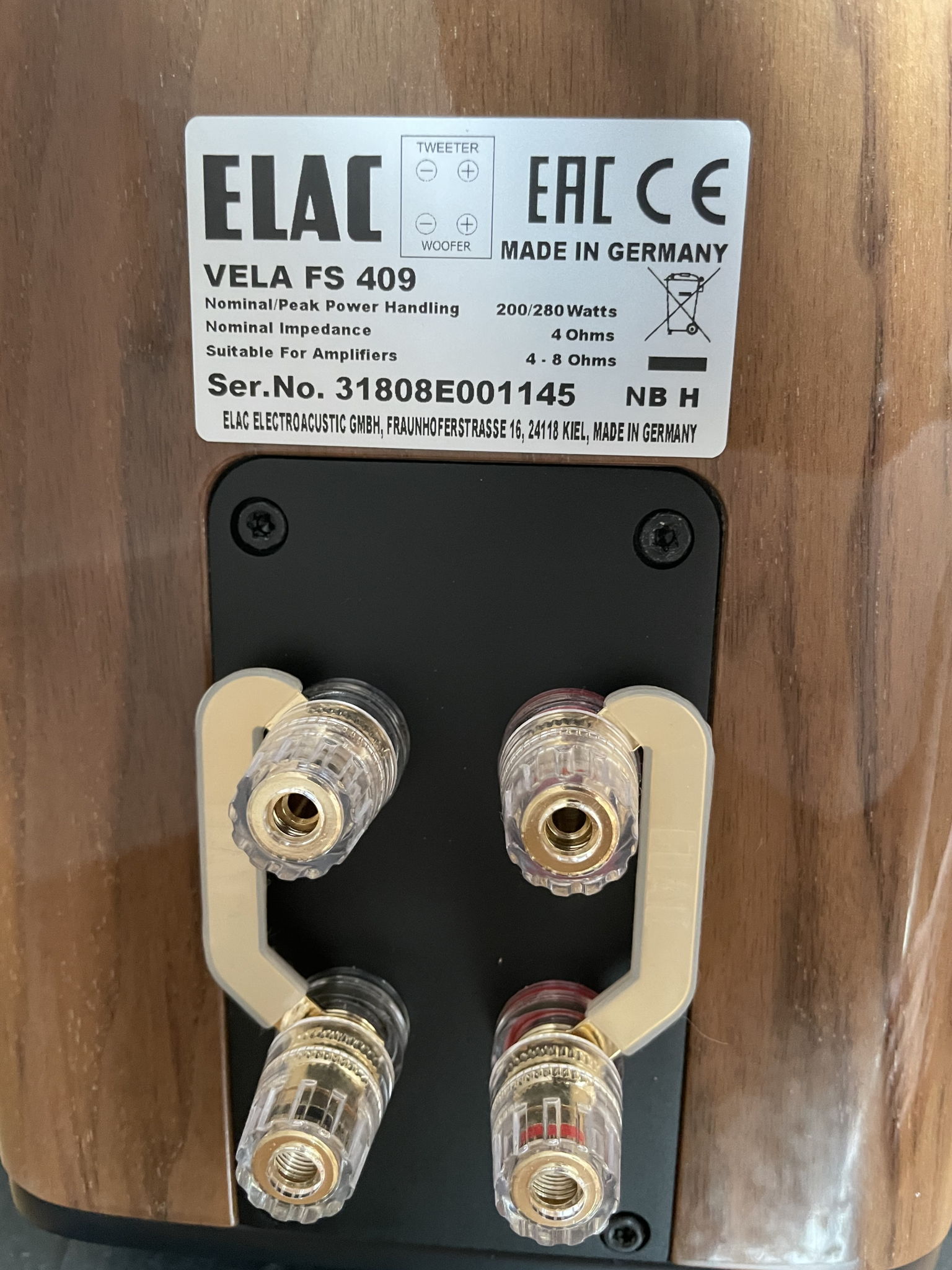 Elac Vela FS 409 Speakers - Gloss Walnut 16