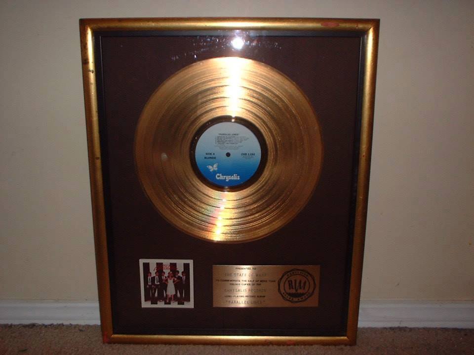 Blondie RIAA award presented to WKRP...seen on the wall in seasons 2 - 4