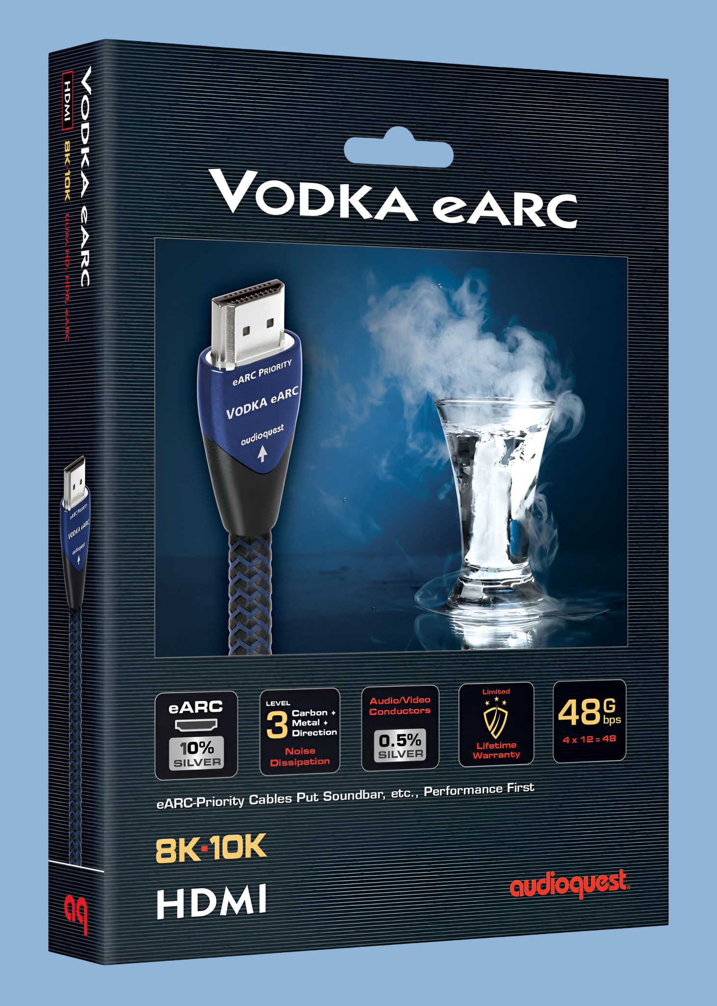 AudioQuest Vodka eARC HDMI Cable - 2.25 Meter (7.4 feet) 2