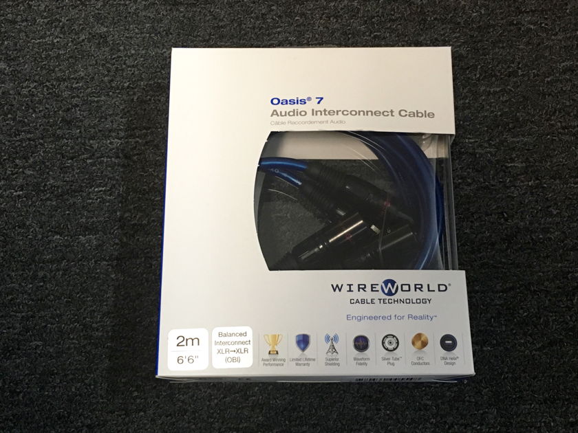Wireworld Oasis 7 XLR 2M NEW in box