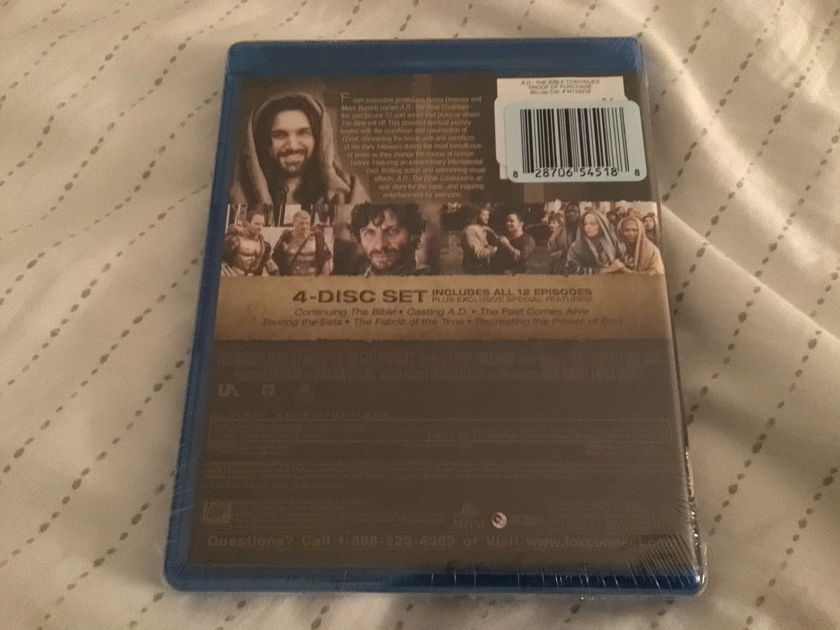Blu Ray TV Series  4 Disc Set Sealed  A.D. The Bible Continues
