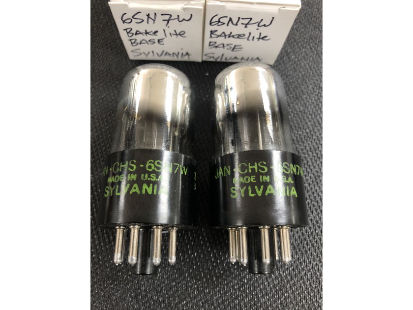 Matched Pair Sylvania 6SN7W Short Bottle (Army, Navy) The Best Sound Tube for Aesthetix- Calypso, Cary, Yaqin, Atma-Sphere, Rogue, Conrad-Johnson. (Tubes of pair #2)
