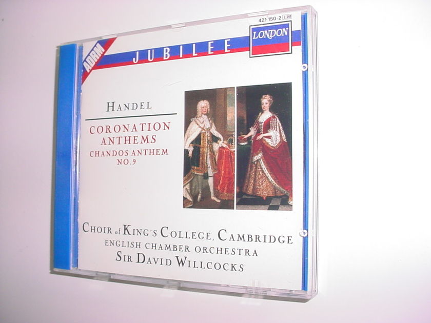 ADRM Jubilee London Handel cd Coronation Anthems no9 Sir David Willcocks 1988