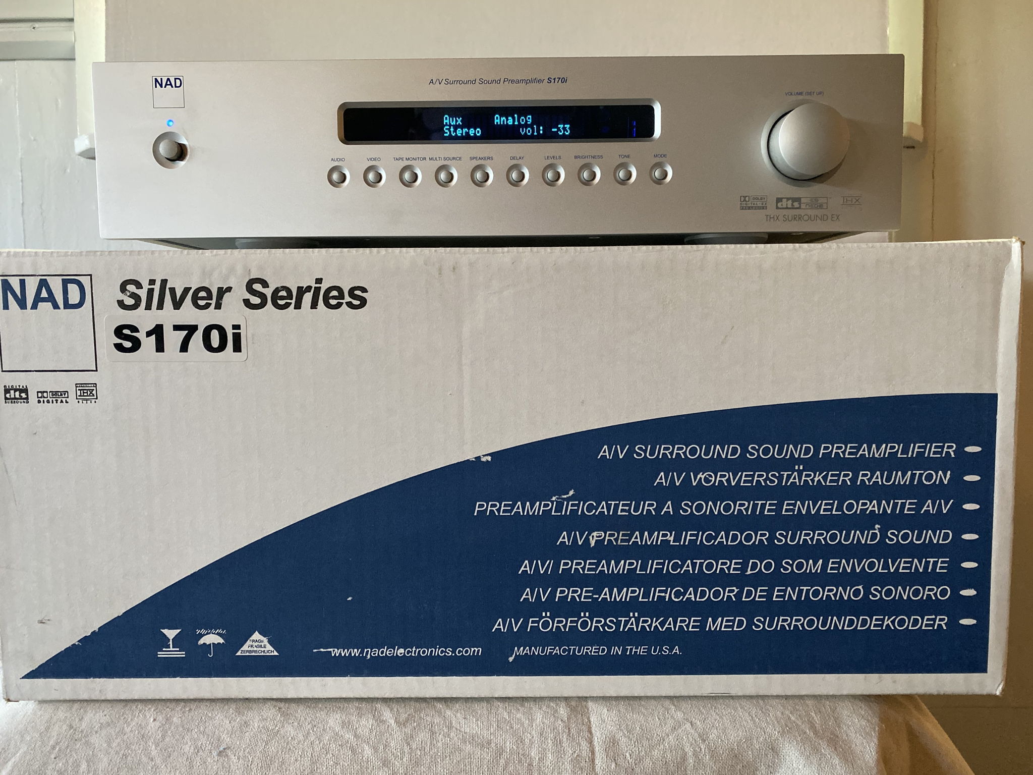 NAD Silver Series S170 Preamp and S250 Power Amplifier