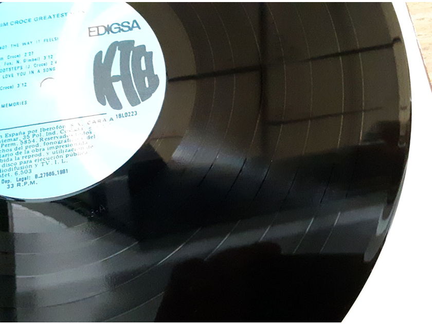 Jim Croce ‎– Grandes Exitos / Greatest Hits 1981 NM- Spain Import K-Tel / Edigsa 18L0223