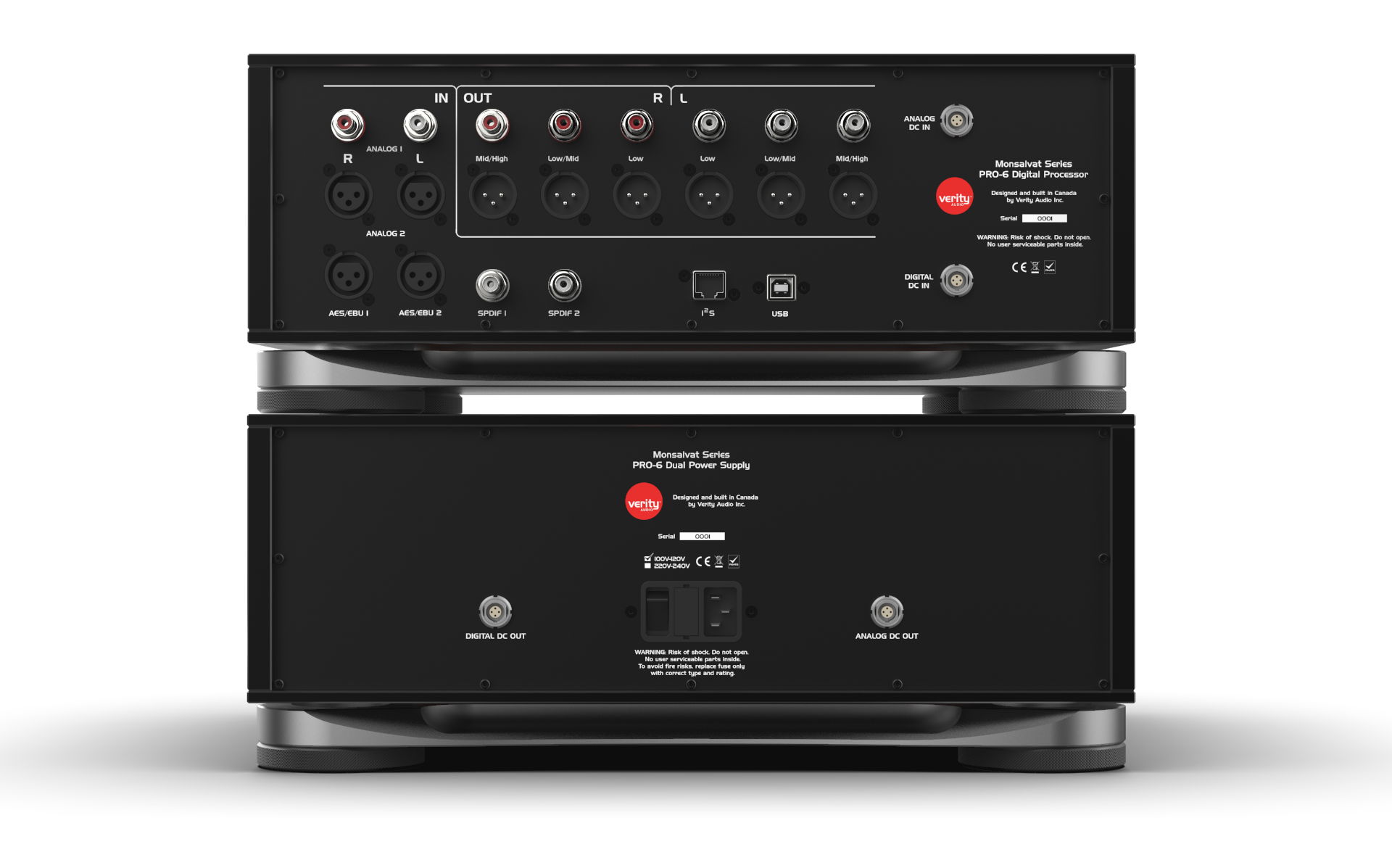 The Monsalva Pro-6 Audio Processor (ADC/DAC, Time delay, Preamp. Crossover)