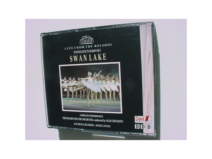 2 cd set Live from the Bolshoi - Pyotr Hyich Tchaikovsky Swan Lake complete performance 1990