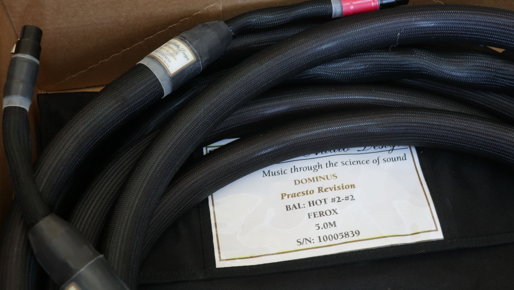 PAD　Purist Audio Design DOMINUS　プラズマ Purist Audio Design Diamond Edition Dominus AC Power Cord