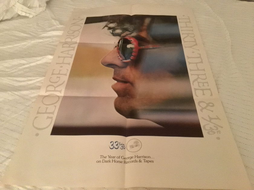 George Harrison Promo Poster Dark Horse Records  33 1/3