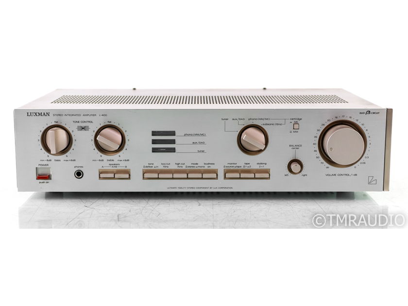Luxman L-400 Vintage Stereo Integrated Amplifier; L400; MM / MC Phono (35902)