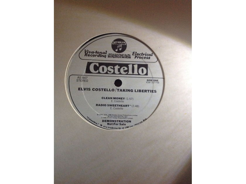 Elvis Costello  - Taking Liberties Columbia Records Promo 12 Inch Vinyl  EP NM