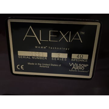 Wilson Audio Alexia 2 in Carmen Red, Certified Authenti...