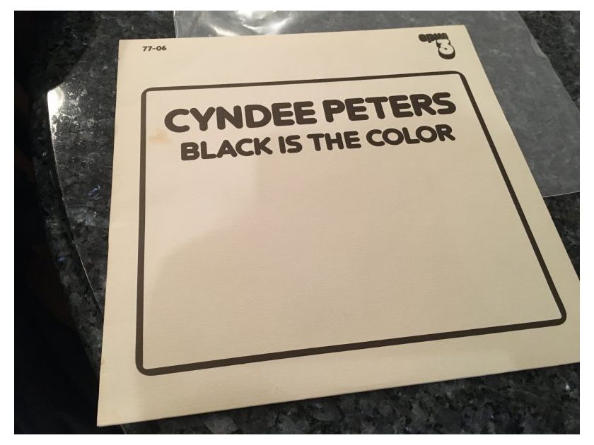 Cyndee Peters Black is the Color, Opus 3 LP