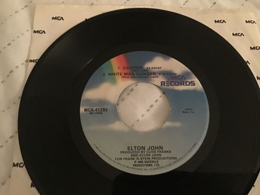 Elton John 3 Track EP Vinyl NM Don’t Ya Wanna Play This Game No More/Cartier/White Man Danger