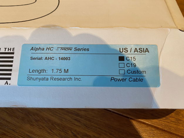 Shunyata Research Alpha HC ZTRON 1.75M