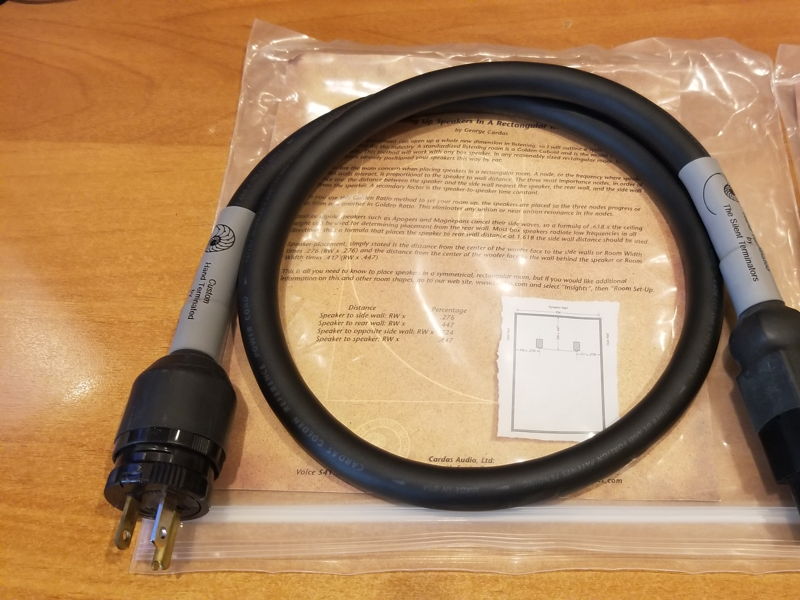 Cardas Audio Golden Reference Power Cord 1 For Sale