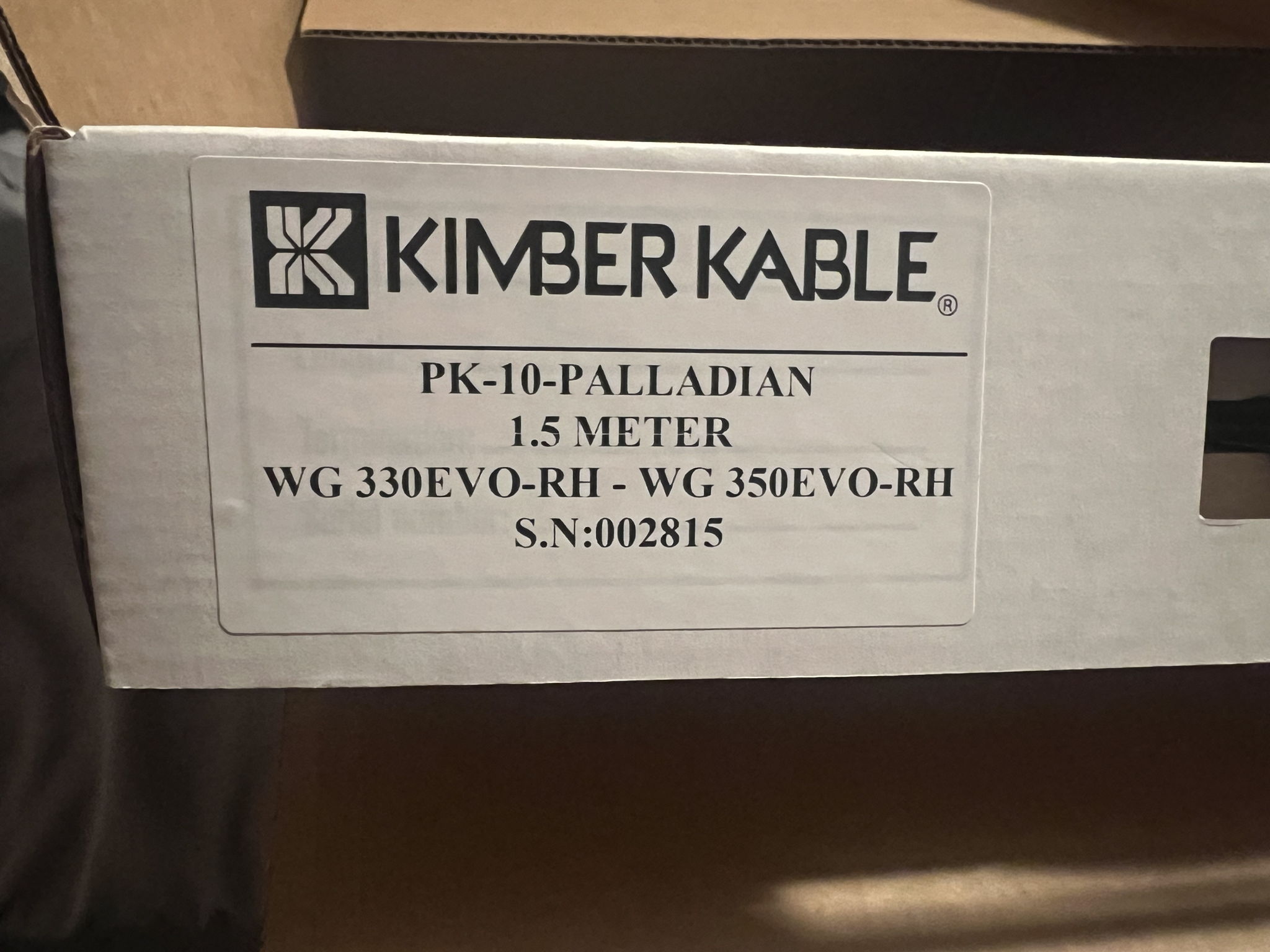 Kimber Kable PK-10 Palladian Rhodium 3