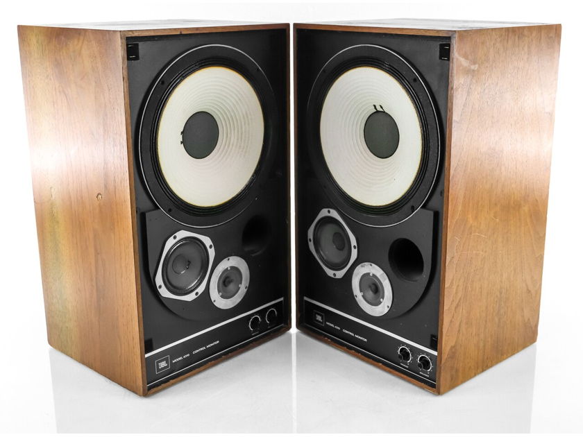 JBL 4310WX Vintage Studio Monitor Speakers; Oiled Walnut Pair; Consecutive SN (30324)