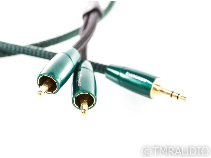 AudioQuest Evergreen 3.5mm to RCA Y-Splitter Cable; Single .6m Interconnect (26879)