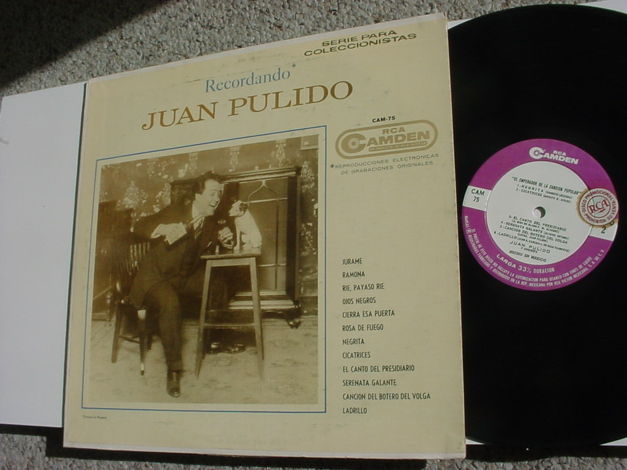 Juan Pulido Recordando lp record RCA CAM-75 CAMDEN Prom...