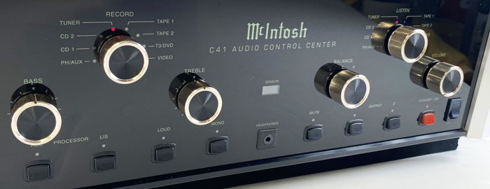 McIntosh C41 All Analog Preamp with Remote and Phono Input
