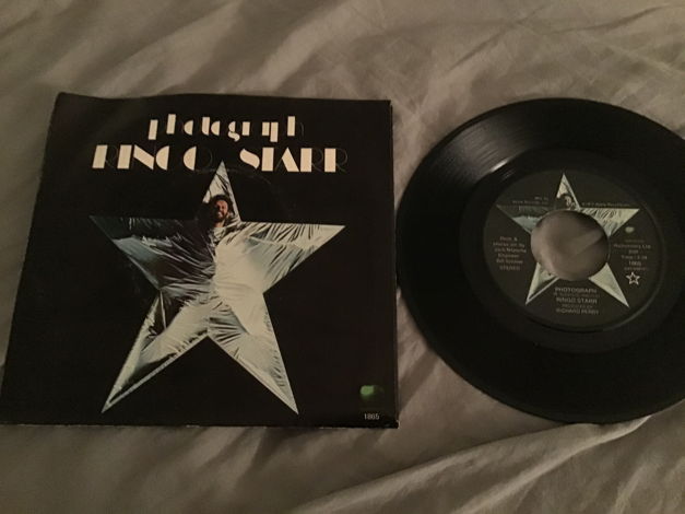 Ringo Starr Photograph Apple Records 45 With Picture Sl...